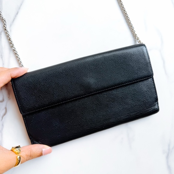 Authentic Chanel CC button continental wallet with chain - Picture 5 of 15